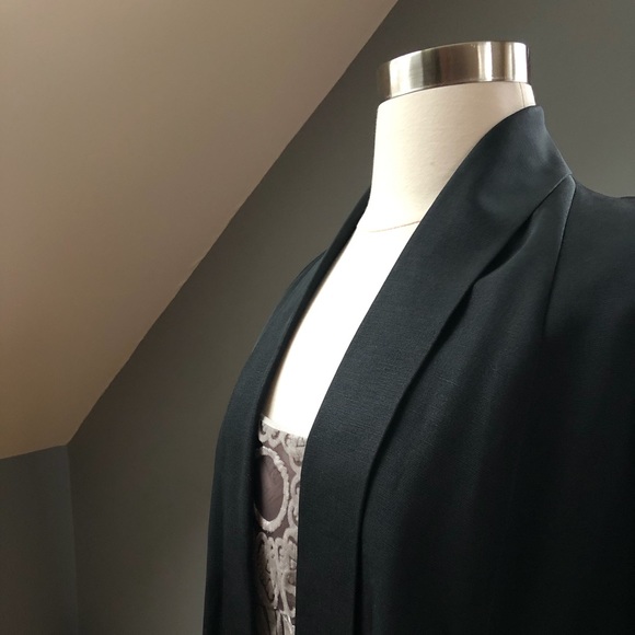 50’s Vtg Black Swing Evening Coat - Picture 3 of 6